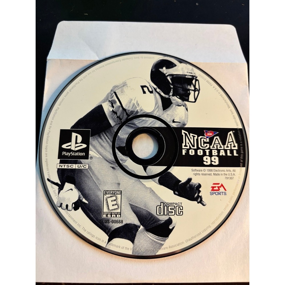 NCAA FOOTBALL 99 PS1 GAME  DISC ONLY PLAYSTATION SONY EA SPORTS